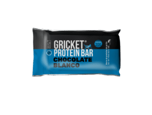 Barrita de proteína de grillo sabor chocolate blanco