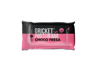 Barrita de proteína de grillo sabor choco fresa