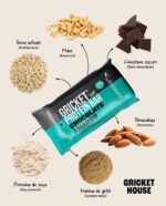 Barrita de proteína de grillo sabor chocolate amargo - Imagen 2